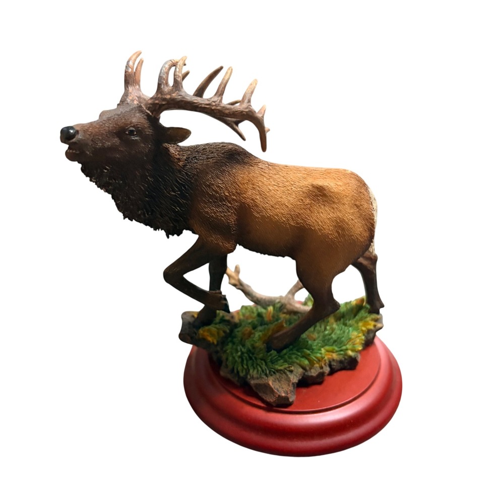 The Wind River Collection Elk Figurine 0004 Rustic Cabin Decor Sculpture